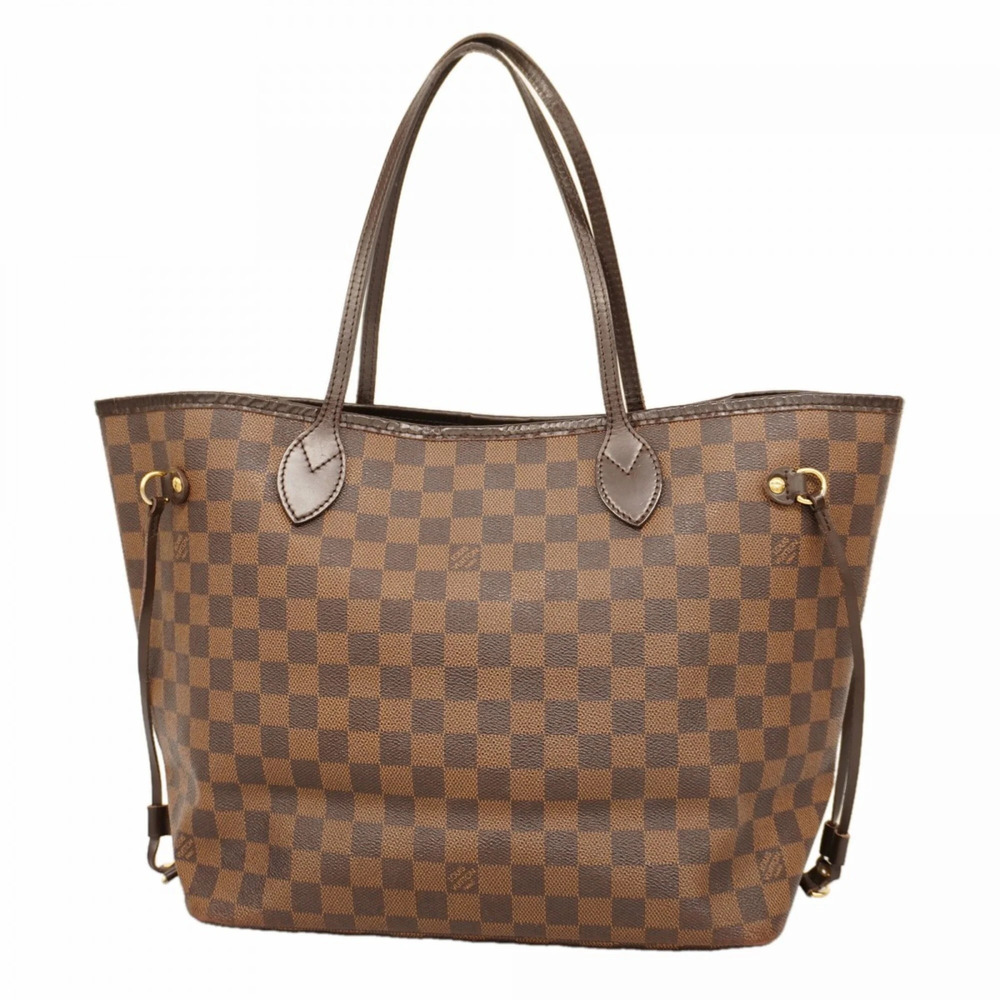 LOUIS VUITTON Authentic Brown Damier Neverfull MM Tote Bag - Picture 1 of 11